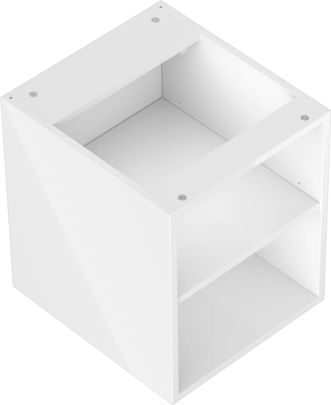 Mexen Box-A spintelė su lentyna, 40 cm, Baltas glossy