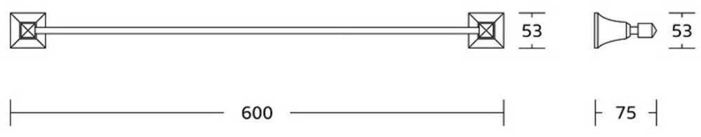 Mexen Dalia rankšluosčių kabykla, Chrome