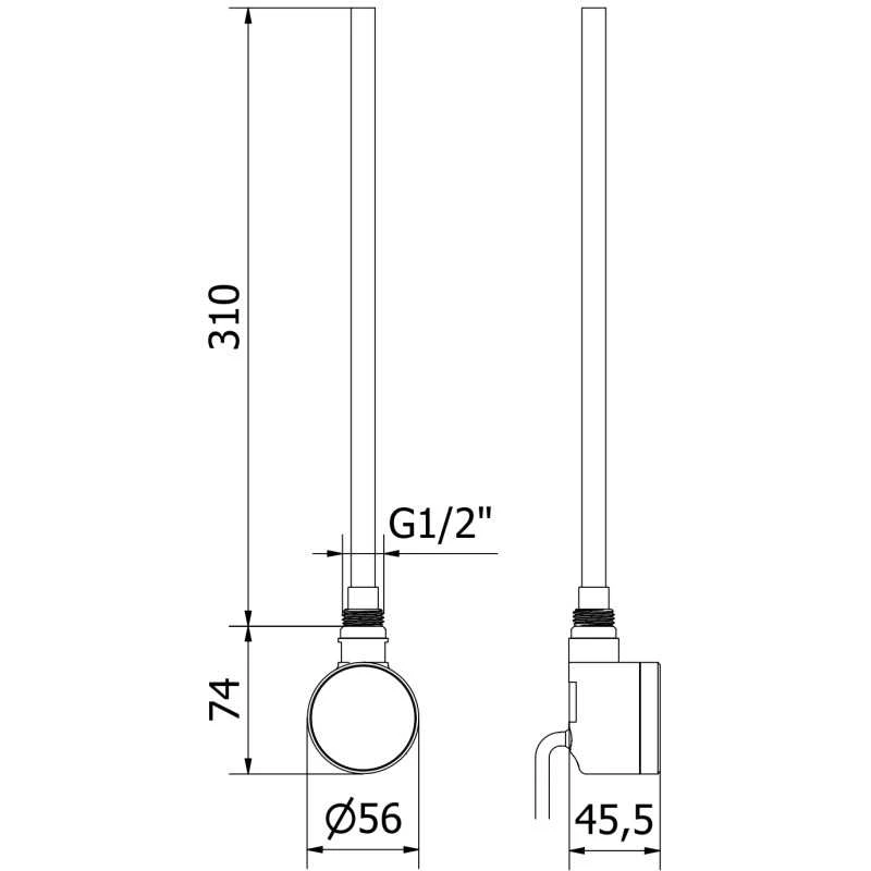 Mexen FA-D22 elektrinis kaitinimo elementas 300 W, baltas