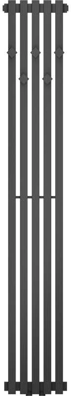 Mexen Flux dekoratyvinis vonios radiatorius, 1500 x 240 mm, 450 W, antracito