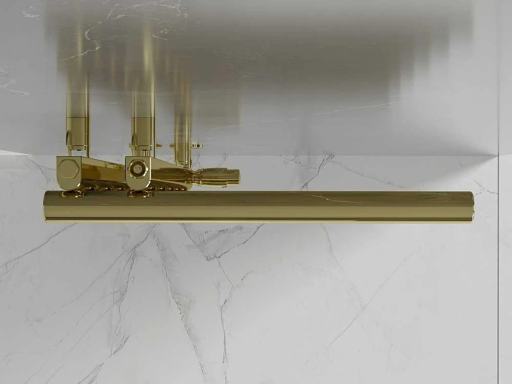 Mexen Jukon vonios radiatorius, 988 x 500 mm, 246 W, auksinis