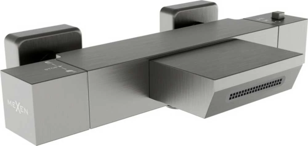 Mexen termostatinis vonios maišytuvas Cube, Graphite