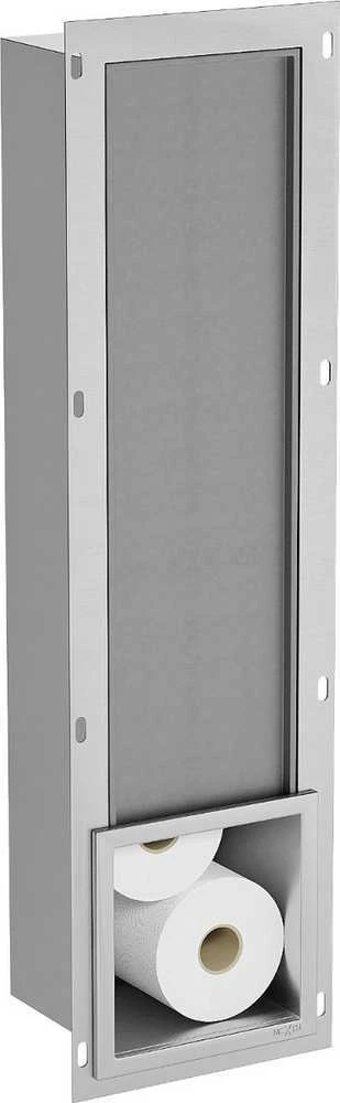 Mexen X-Wall-B potinkinis tualetinio popieriaus dėklas, Inox