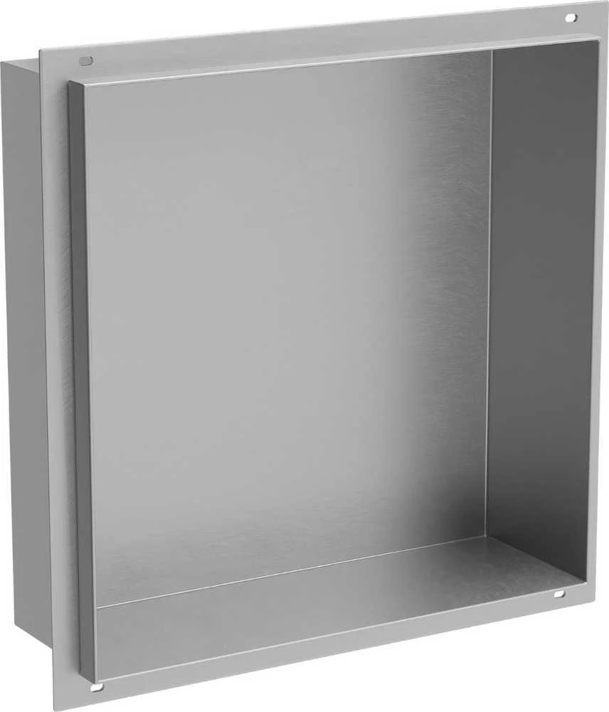 Mexen X-Wall-NR įleidžiama sieninė lentyna, 30x30 cm, Inox