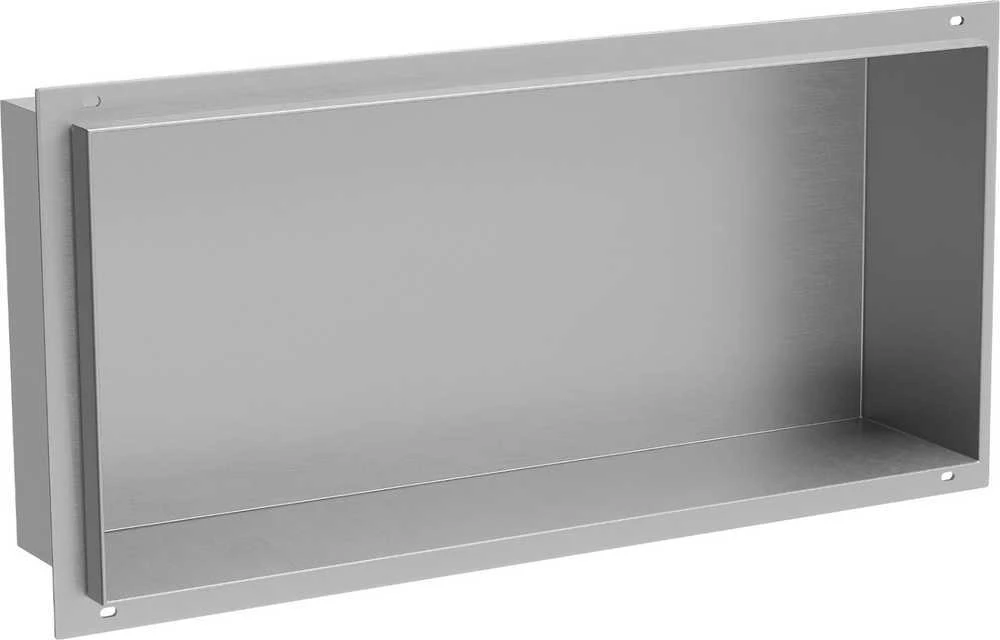Mexen X-Wall-NR įleidžiama sieninė lentyna, 45x20 cm, Inox