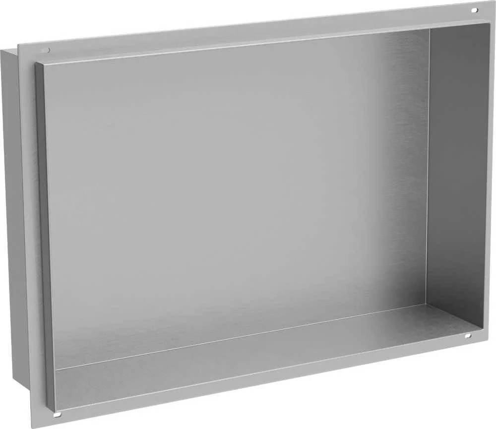 Mexen X-Wall-NR įleidžiama sieninė lentyna, 45x30 cm, Inox