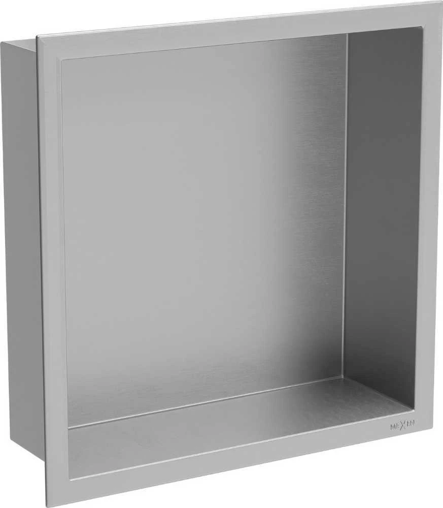 Mexen X-Wall-R įleidžiama sieninė lentyna, 30x30 cm, Inox
