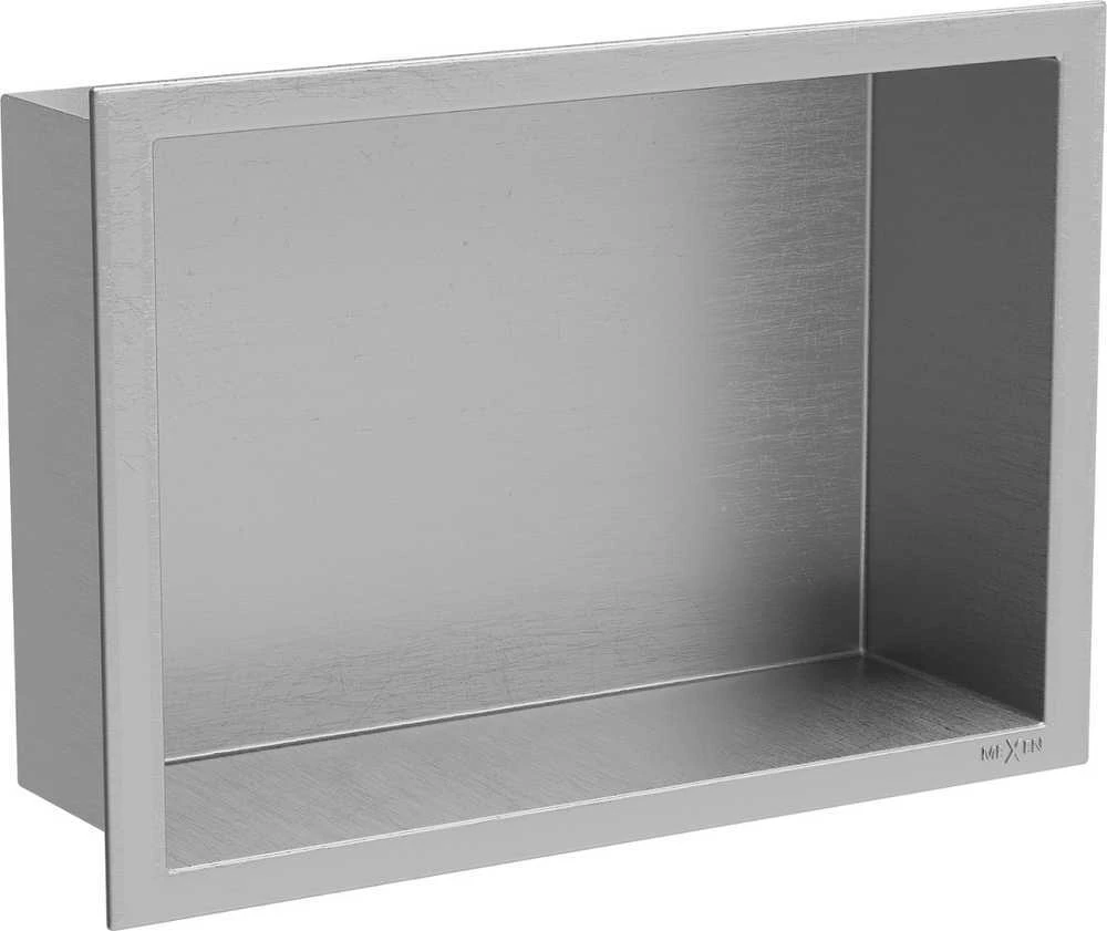 Mexen X-Wall-R įleidžiama sieninė lentyna, 30x20 cm, Inox