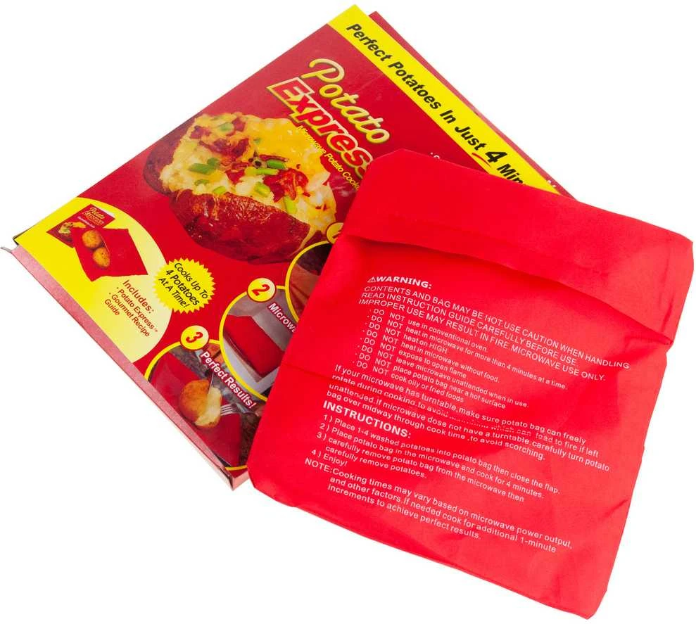 Mikrobangų krosnelės bulvių maišelis Potato express