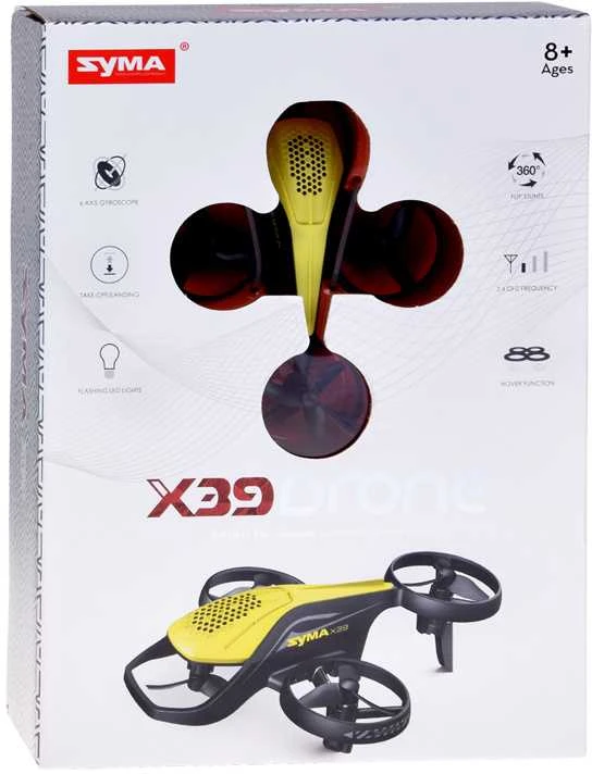 Mini dronas SYMA X39 su nuotolinio valdymo pultu