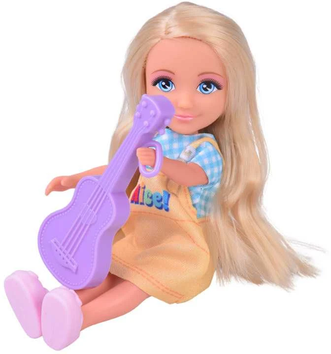 Mini lėlė Ankiki su gitara, 14 cm