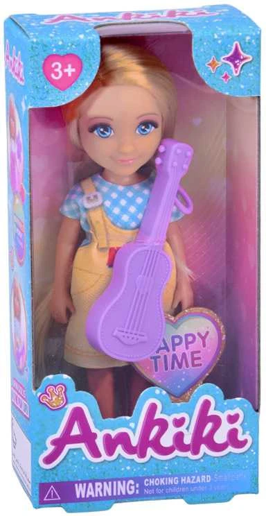 Mini lėlė Ankiki su gitara, 14 cm