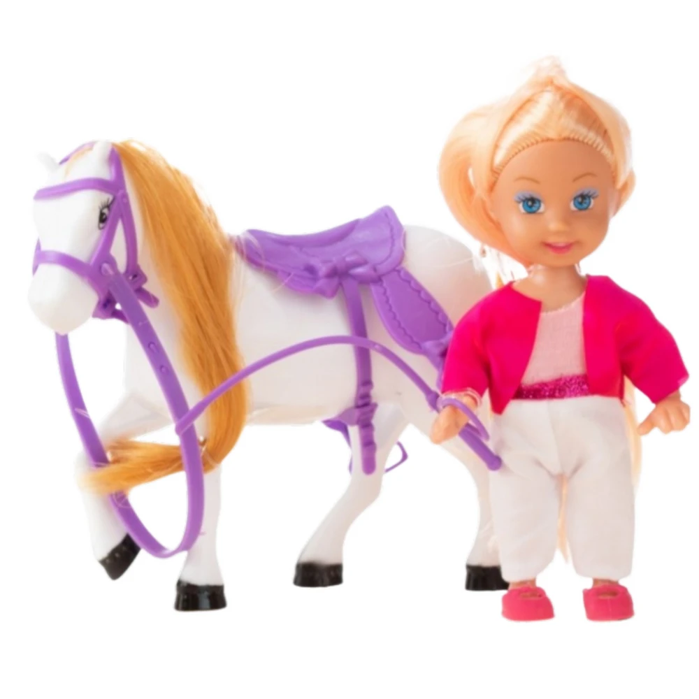 Mini lėlė jojikė su žirgu