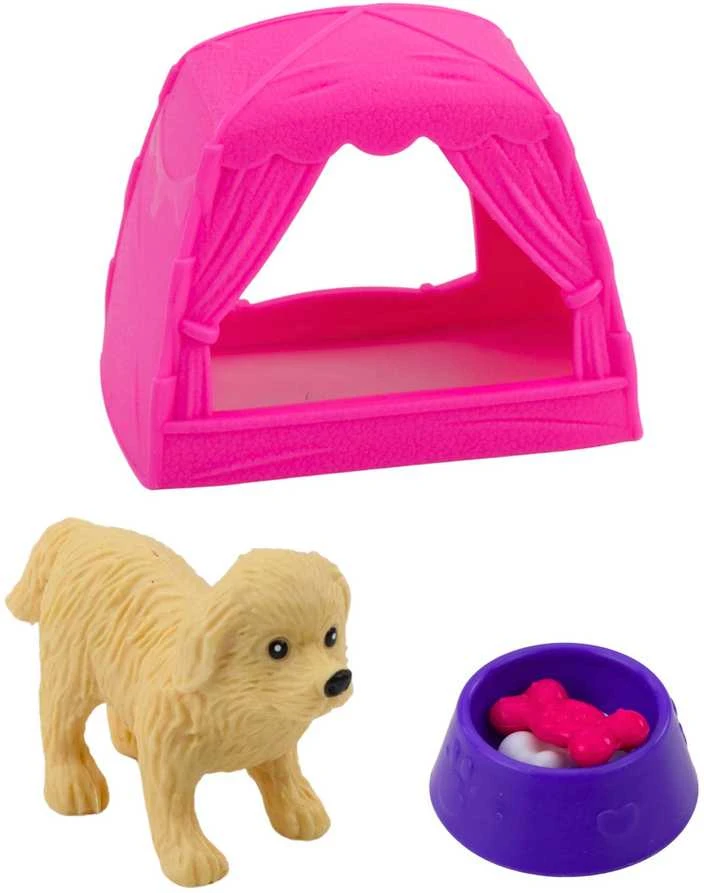 Mini lėlė su šuniuku ir aksesuarais