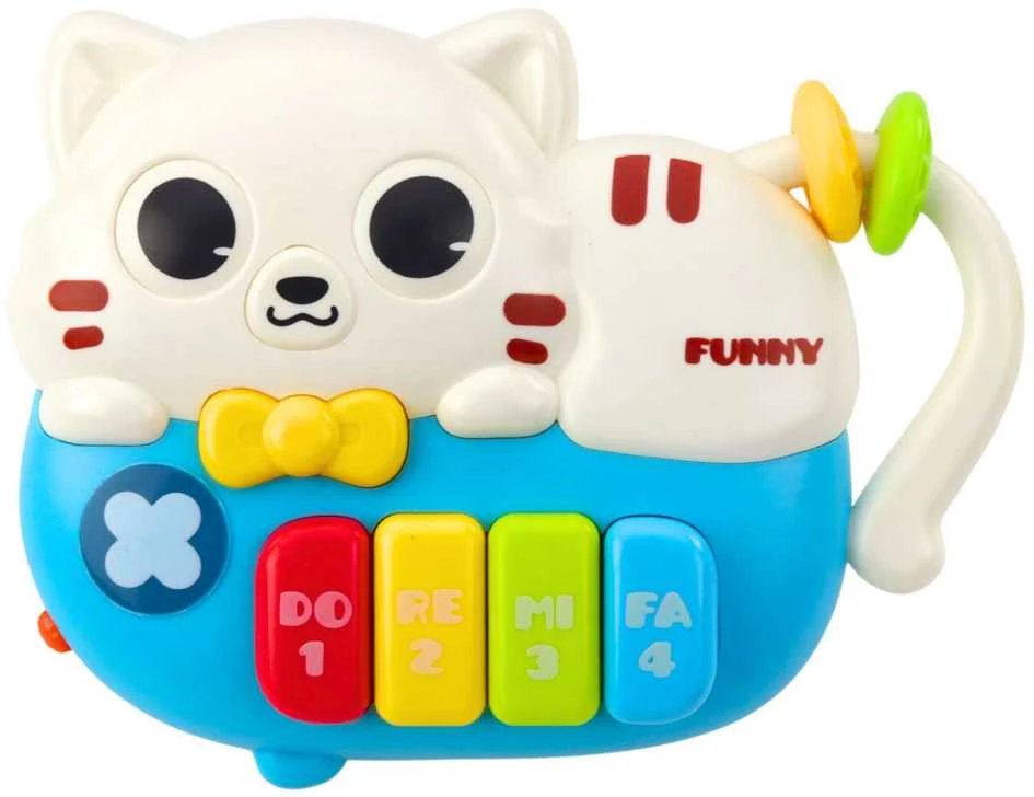 Mini pianinas Kačiukas su šviesos ir garso efektais