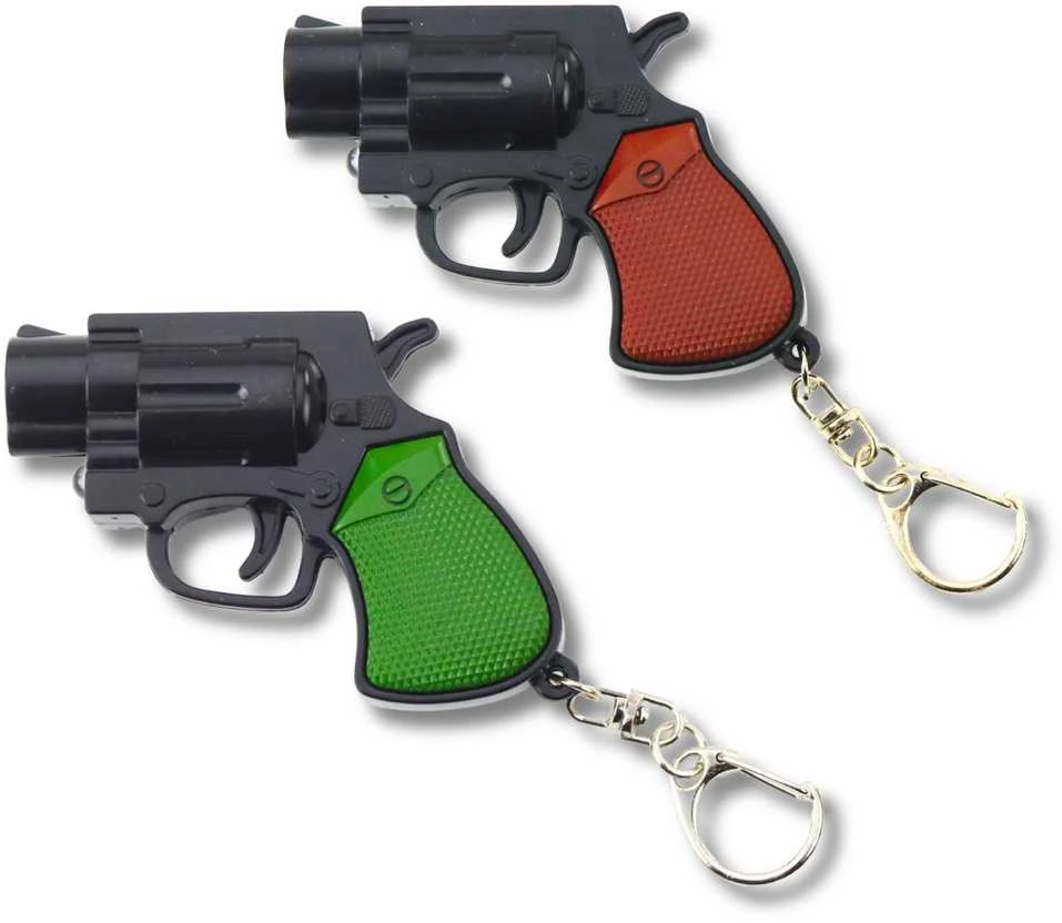 Mini pistoletas revolveris su šviesos efektais, 6.5 cm (1 vnt.)