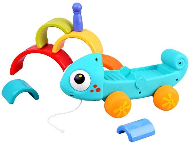 Montessori dėlionė Vaivorykštinis chameleonas