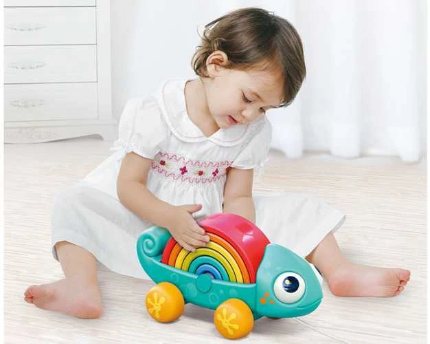 Montessori dėlionė Vaivorykštinis chameleonas