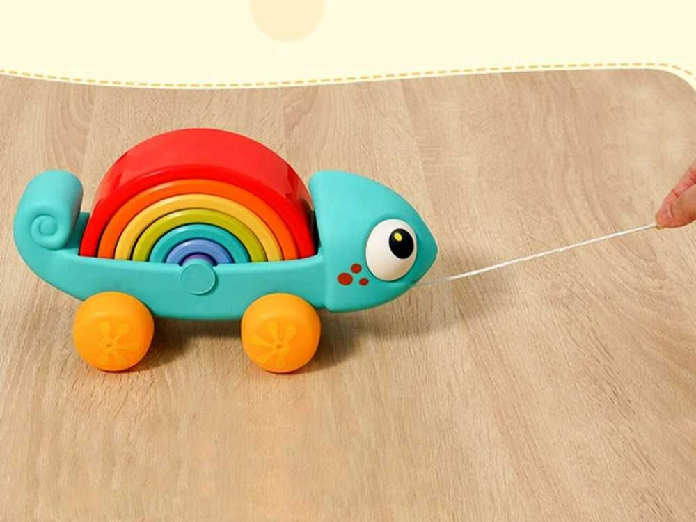 Montessori dėlionė Vaivorykštinis chameleonas