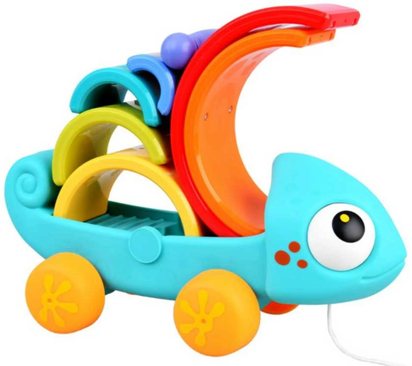 Montessori dėlionė Vaivorykštinis chameleonas