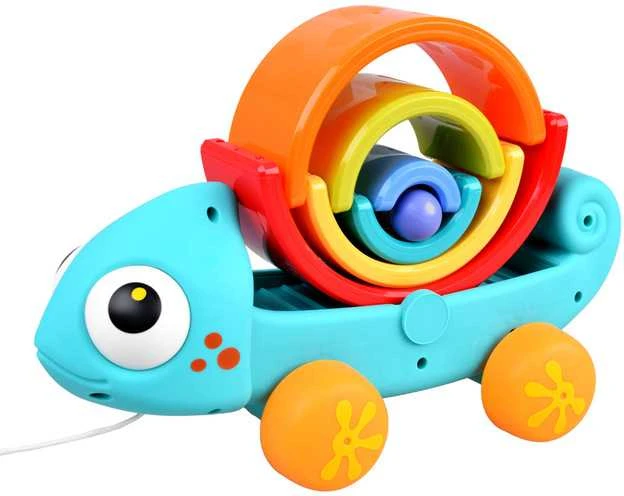 Montessori dėlionė Vaivorykštinis chameleonas