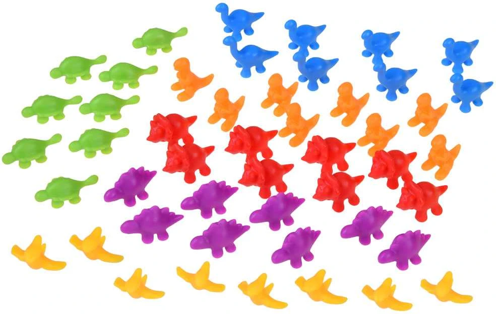 Montessori dinozaurų figūrėlių žaidimas