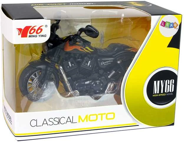 Motociklas Champion su garso ir šviesos efektais, 1:14, juodas