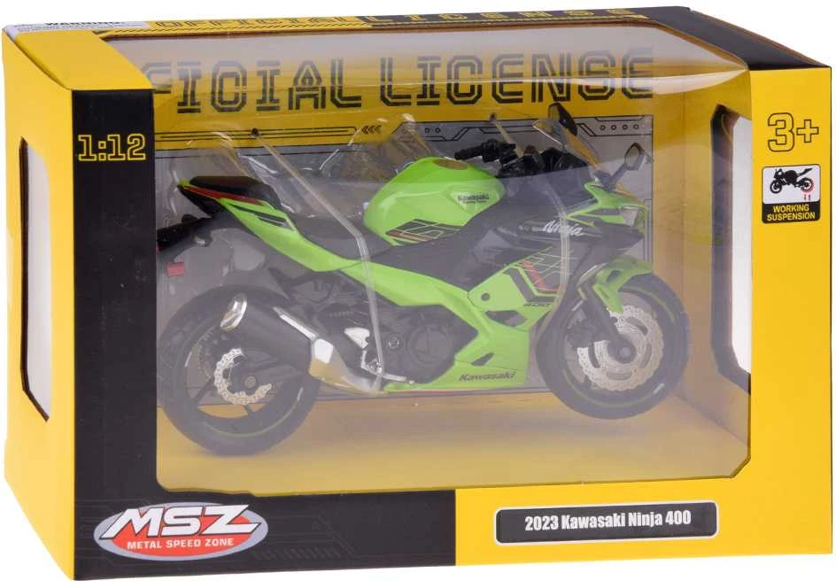 Motociklo modelis Kawasaki Ninja 400 2023, 1:12