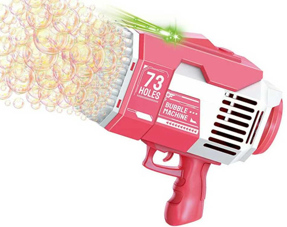 Muilo burbulų pistoletas Bazooka, rožinis