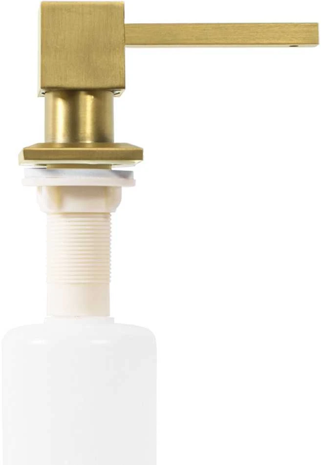 Muilo/ploviklio dozatorius plautuvėms Rea Square, Brushed Gold