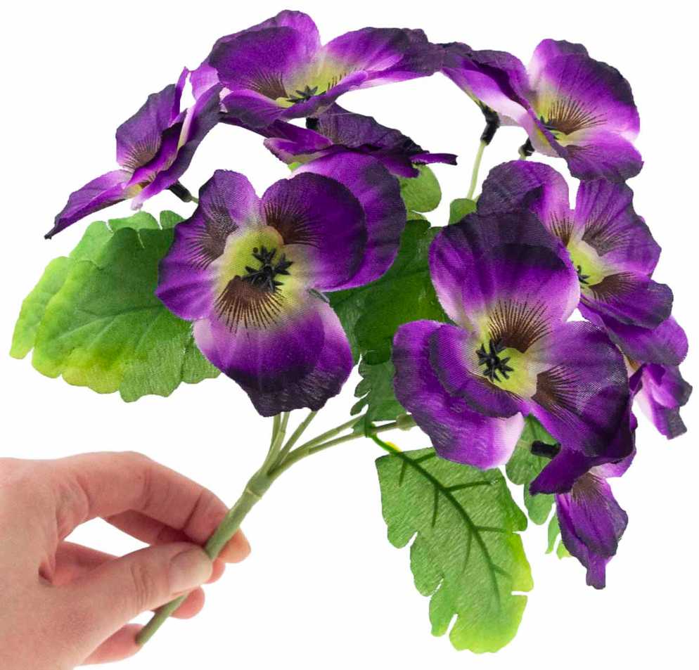 Našlaičių puokštė, 5 vnt., violetinė