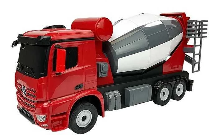 Nuotoliniu būdu valdoma betono maišyklė Mercedes-Benz Arocs Rasta, raudona