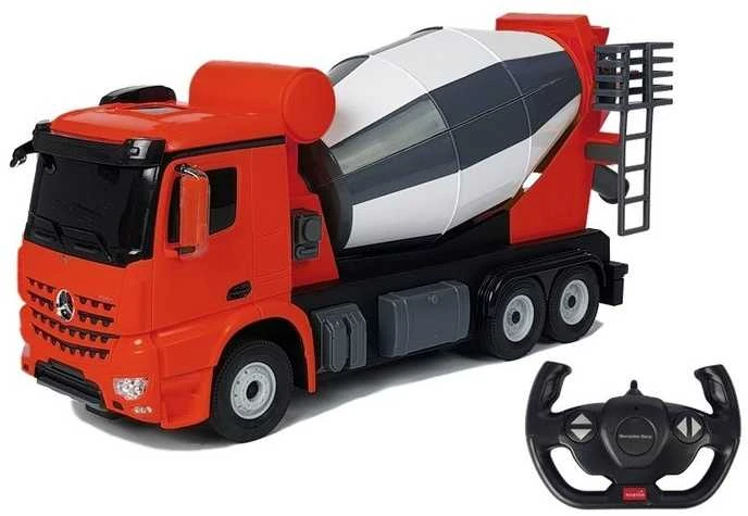 Nuotoliniu būdu valdoma betono maišyklė Mercedes-Benz Arocs Rasta, raudona