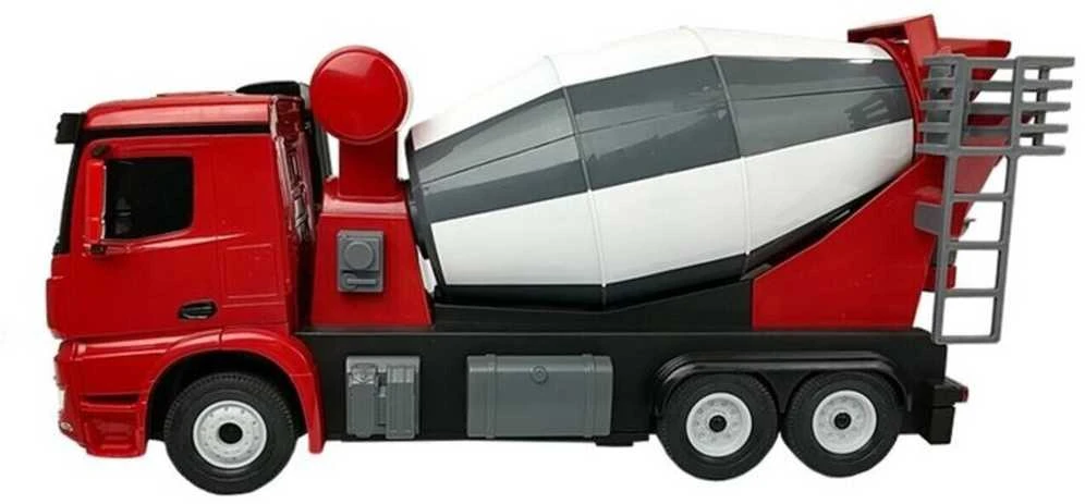 Nuotoliniu būdu valdoma betono maišyklė Mercedes-Benz Arocs Rasta, raudona