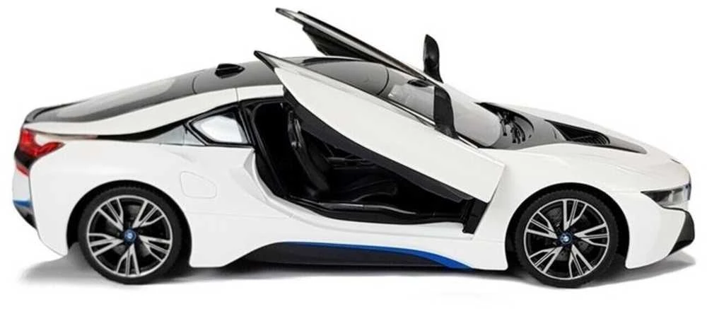 Nuotoliniu būdu valdomas automobilis BMW i8 Rastar, baltas