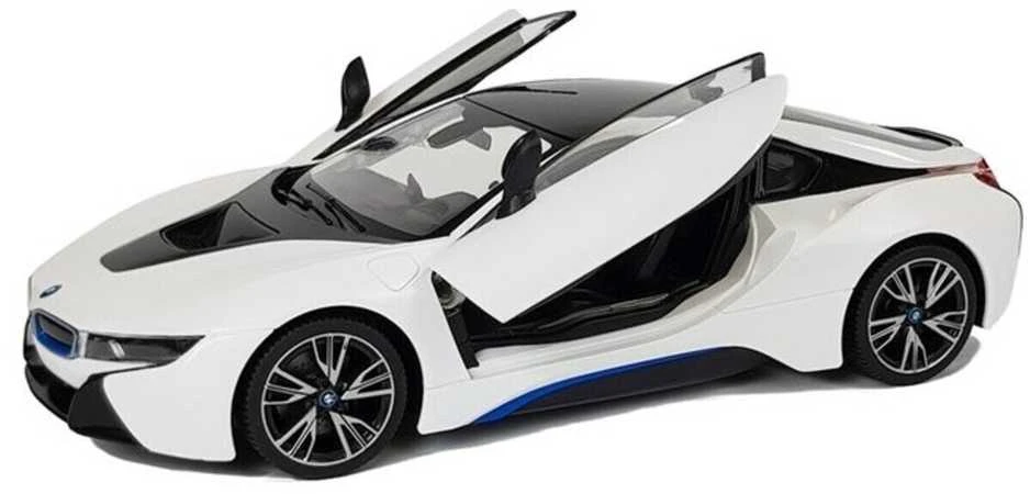 Nuotoliniu būdu valdomas automobilis BMW i8 Rastar, baltas