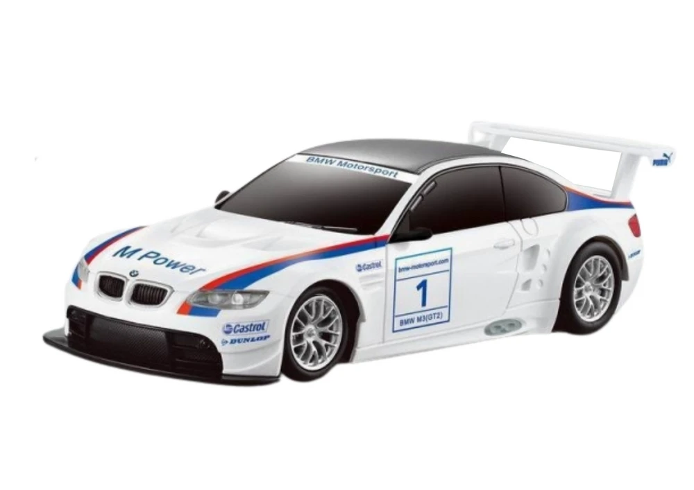 Nuotoliniu būdu valdomas automobilis BMW M3 GT2, baltas