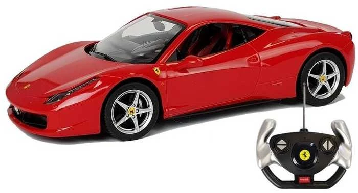 Nuotoliniu būdu valdomas automobilis Ferrari Italia Rastar, raudonas