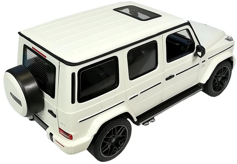 Nuotoliniu būdu valdomas automobilis Mercedes G63, baltas