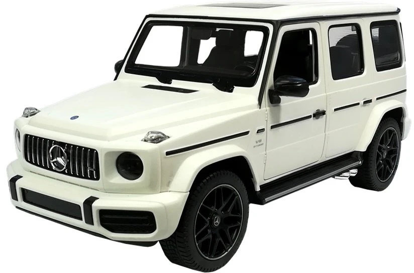 Nuotoliniu būdu valdomas automobilis Mercedes G63, baltas
