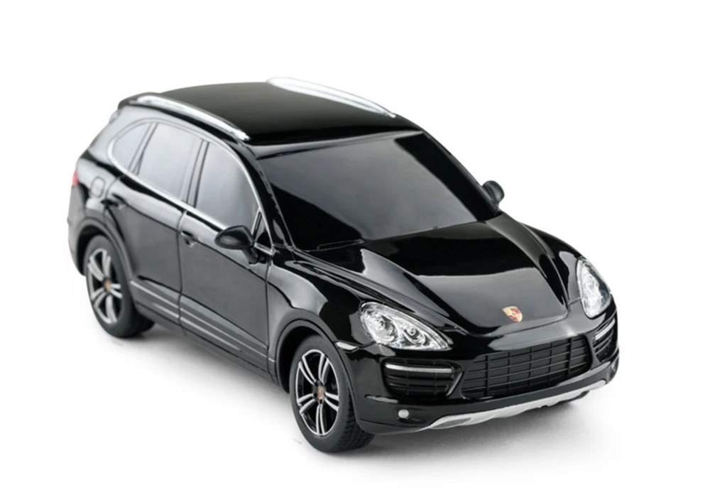 Nuotoliniu būdu valdomas automobilis Porsche Cayenne Turbo, juodas