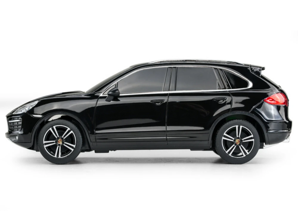 Nuotoliniu būdu valdomas automobilis Porsche Cayenne Turbo, juodas