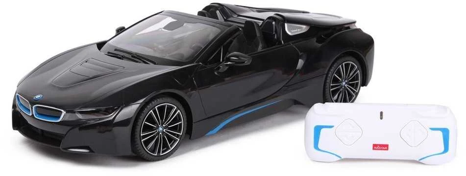 Nuotoliniu būdu valdomas BMW i8 1:12, juodas