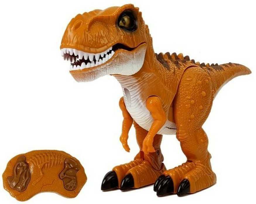Nuotoliniu būdu valdomas dinozauras Tyranozaur, rudas, 1 vnt.
