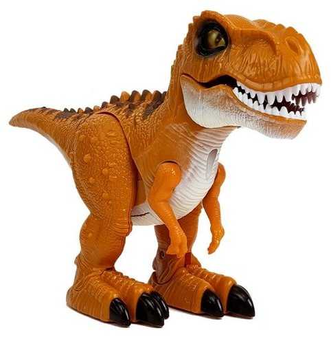 Nuotoliniu būdu valdomas dinozauras Tyranozaur, rudas, 1 vnt.