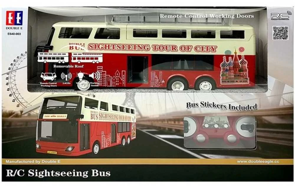 Nuotoliniu būdu valdomas dviaukštis autobusas