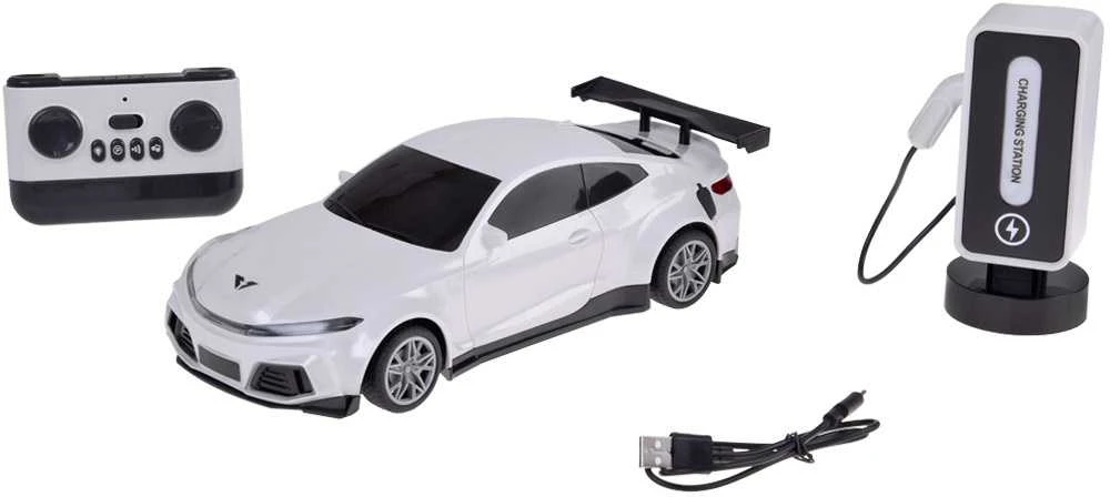 Nuotoliniu būdu valdomas elektrinis automobilis su garso ir šviesos efektais