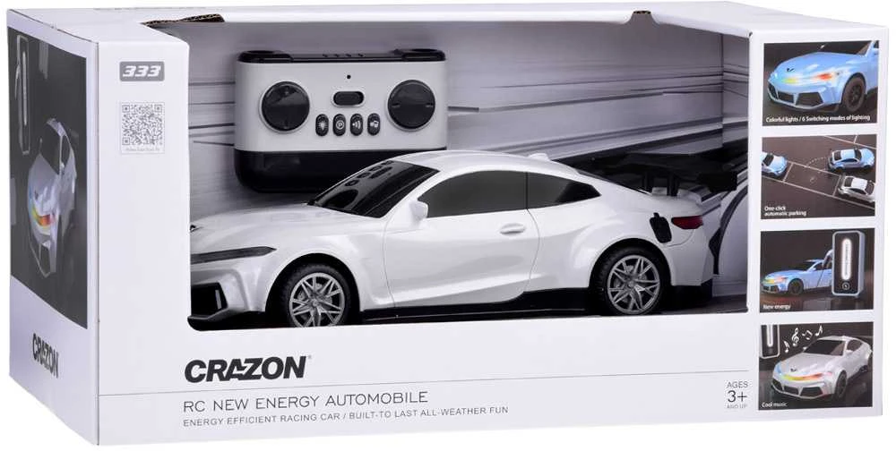 Nuotoliniu būdu valdomas elektrinis automobilis su garso ir šviesos efektais