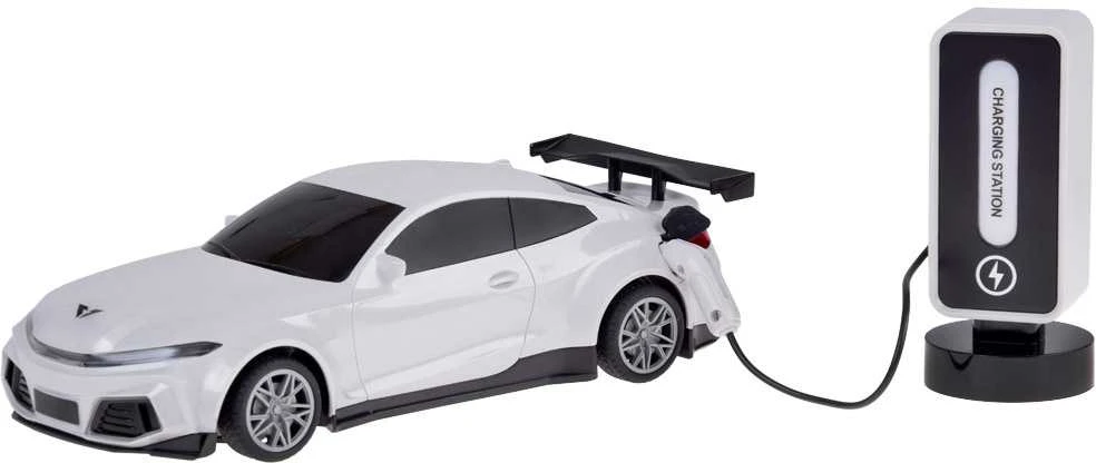 Nuotoliniu būdu valdomas elektrinis automobilis su garso ir šviesos efektais