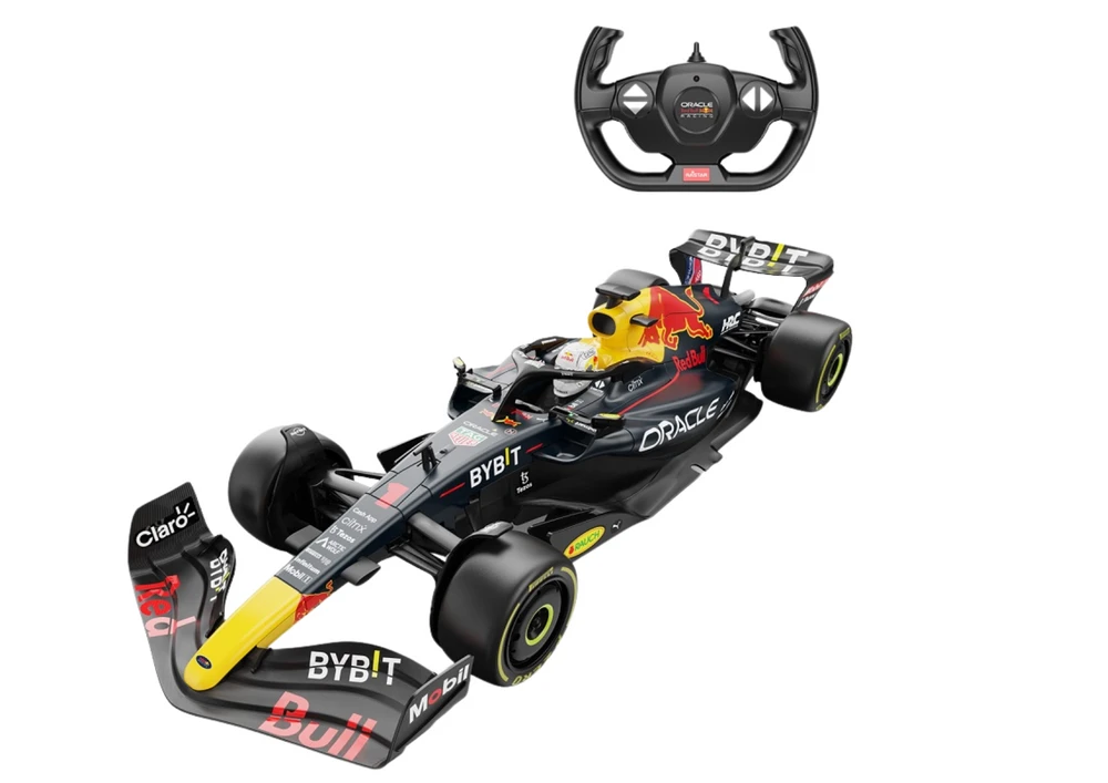 Nuotoliniu būdu valdomas lenktyninis automobilis Raudona Bull RB181